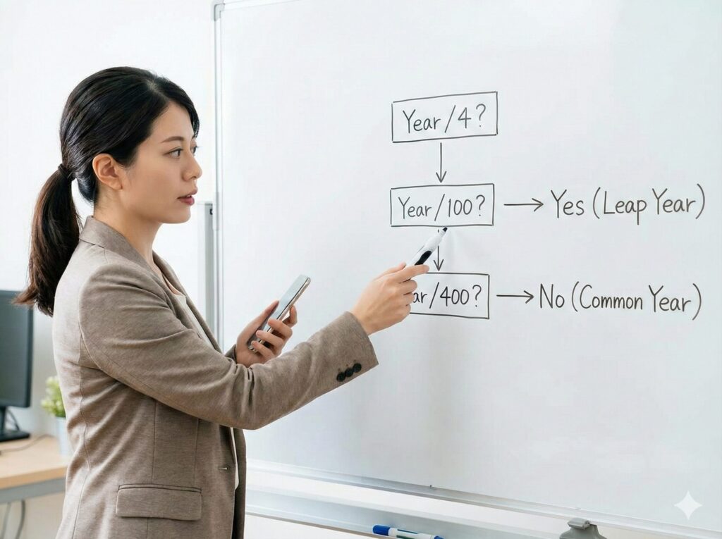 簡単なうるう年の判定方法と計算