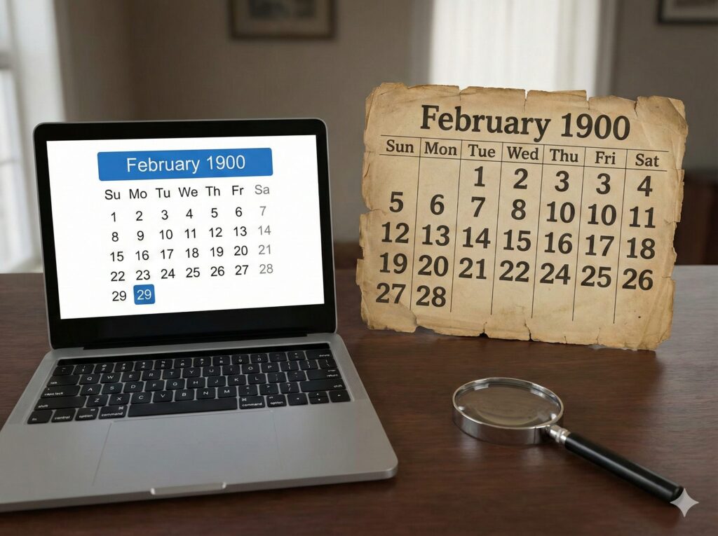 1900年がうるう年になるバグ