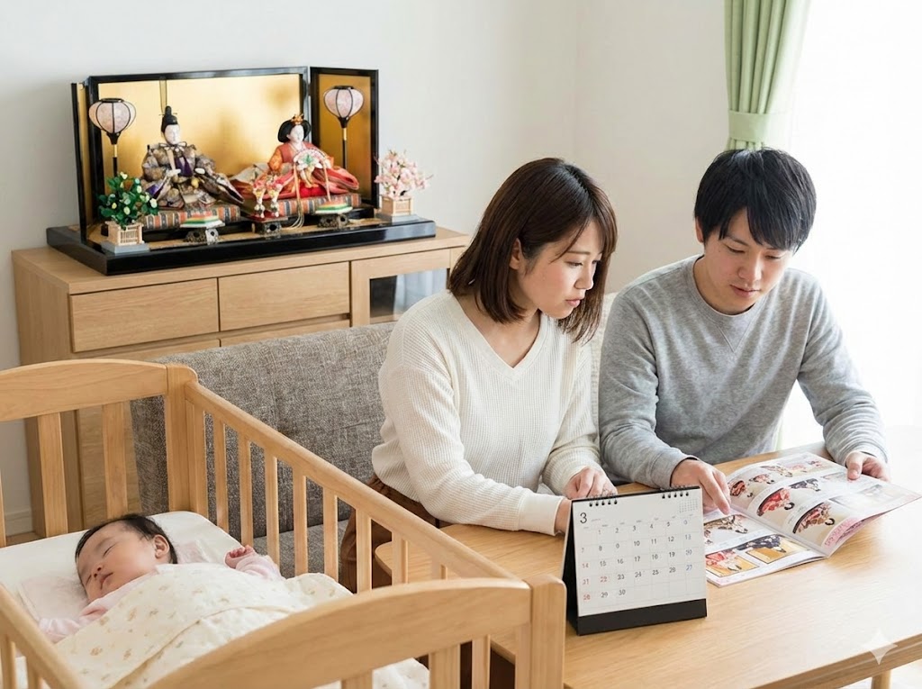 12月生まれの雛人形はいつ買う？0歳と1歳の比較
