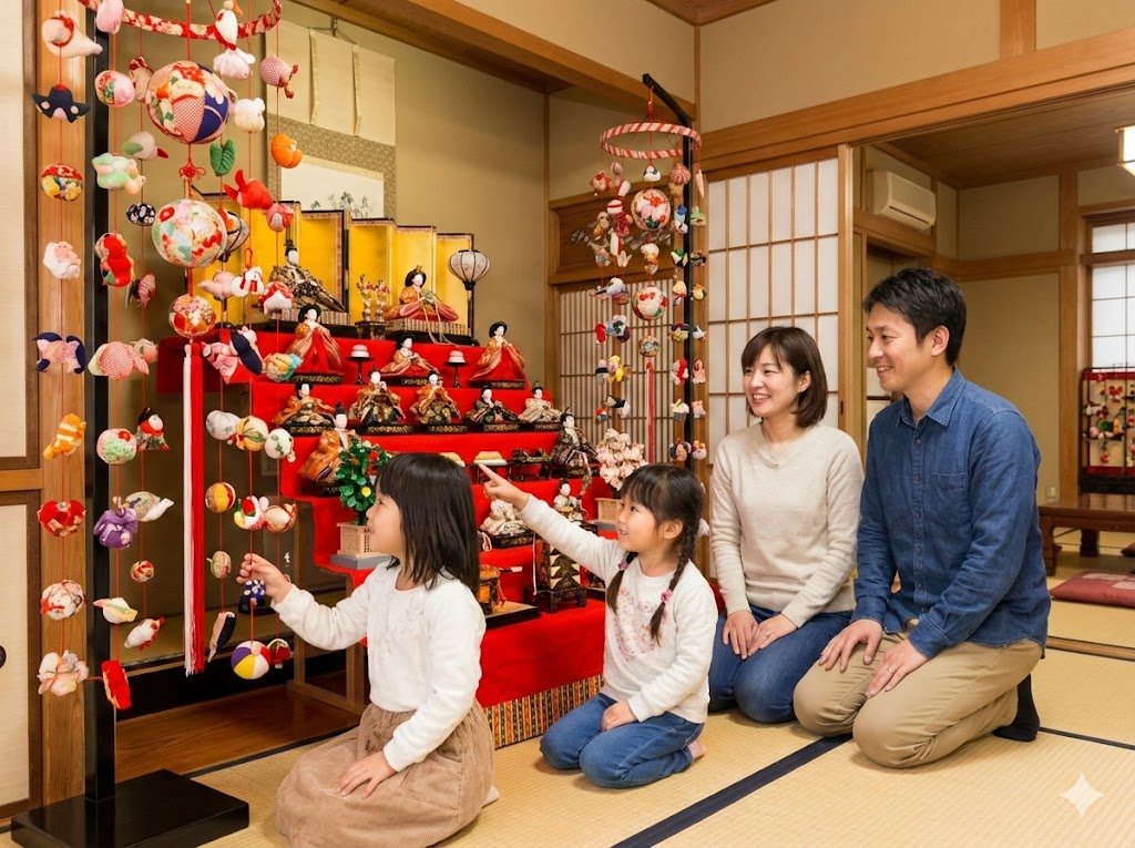 つるし雛と雛人形の両方を飾る意味と次女への配慮