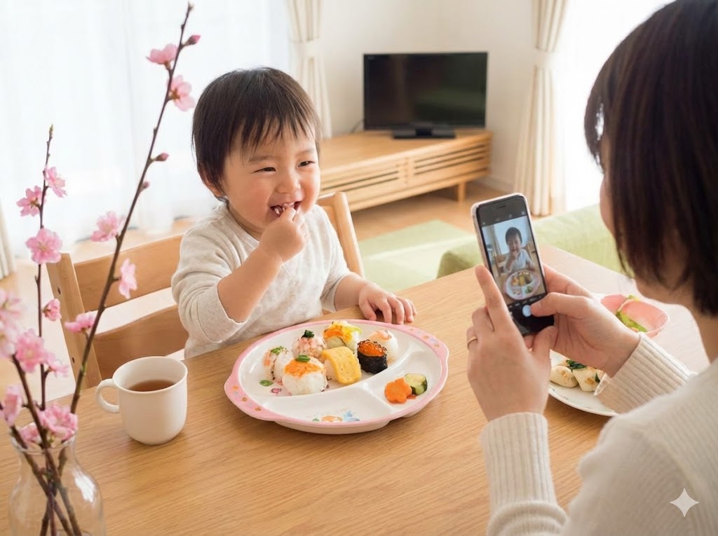 1歳9ヶ月のひな祭りにおすすめの食事と写真