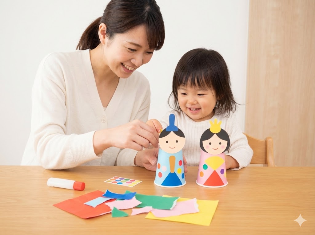 親子で楽しむ簡単なひな祭り工作