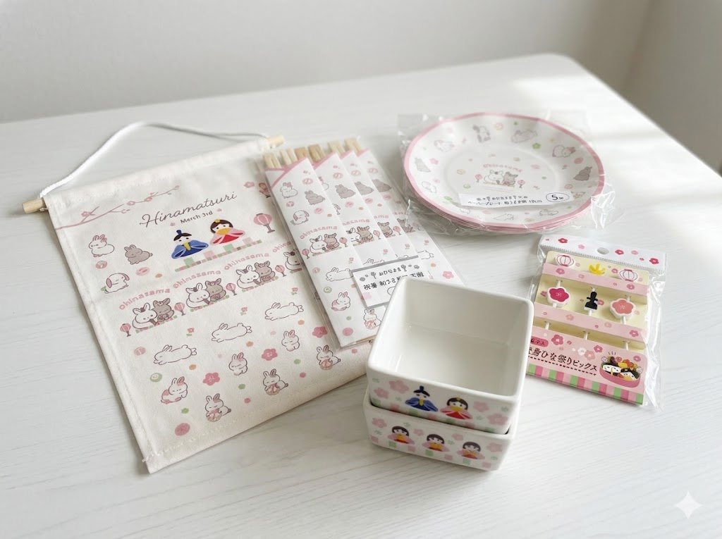 2026年新作の100均セリアひな祭りグッズ