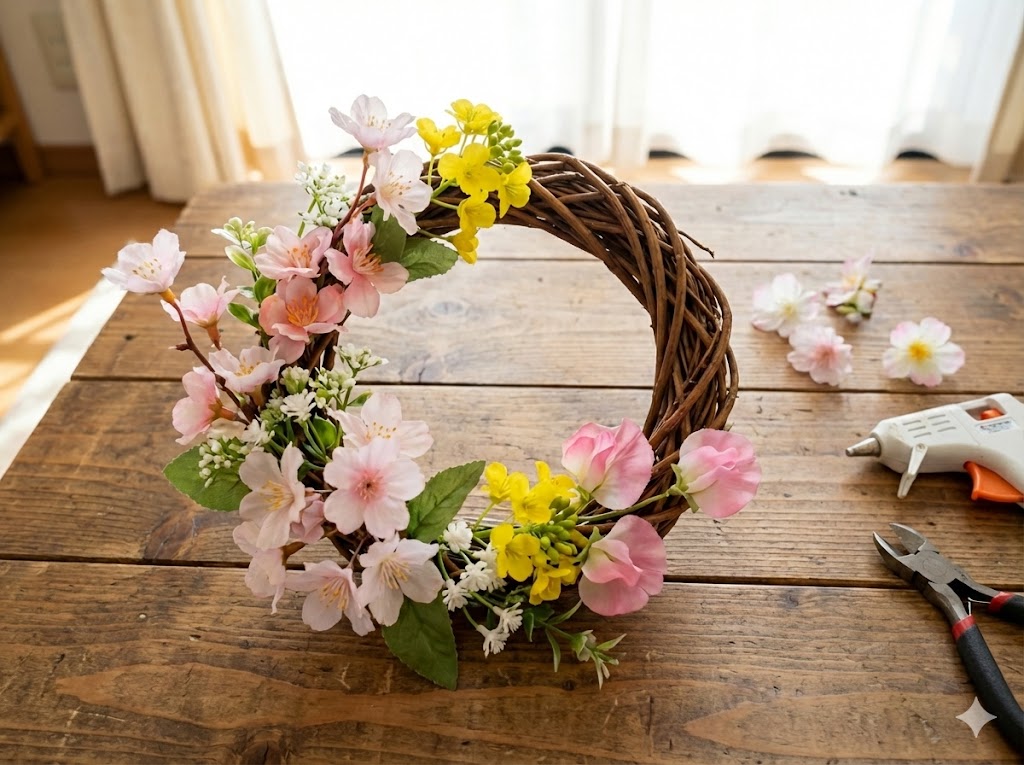 セリアの材料でひな祭り飾りを手作り