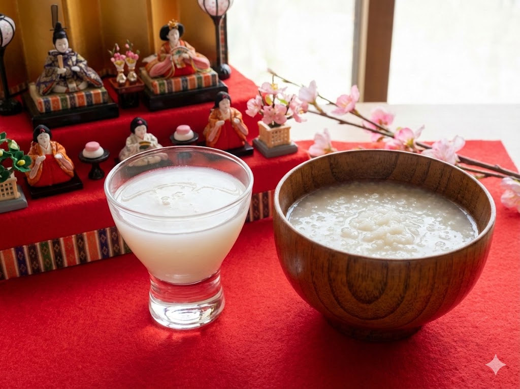 ひな祭りのしろ酒の由来と甘酒の違い