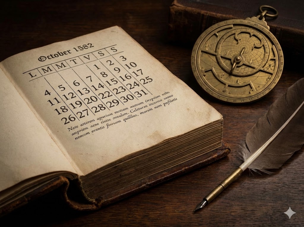 1582年の改暦で消えた10日間という歴史的背景